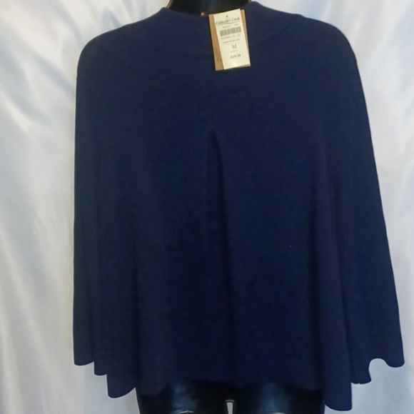 NWT Coldwater Creek Womens Navy Two Button Cardigan Sweater M - Picture 3 of 6